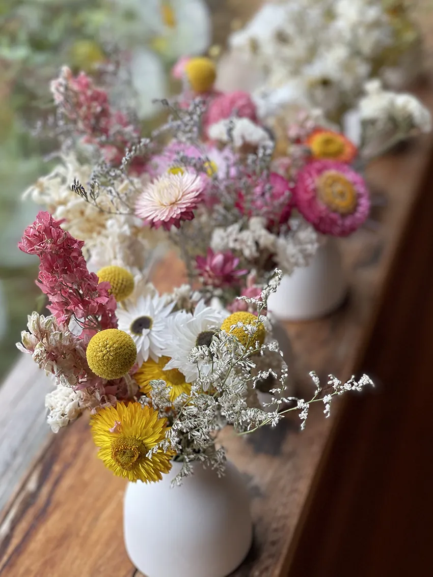 Pretty DRIED posies (3x vases) - Image 3