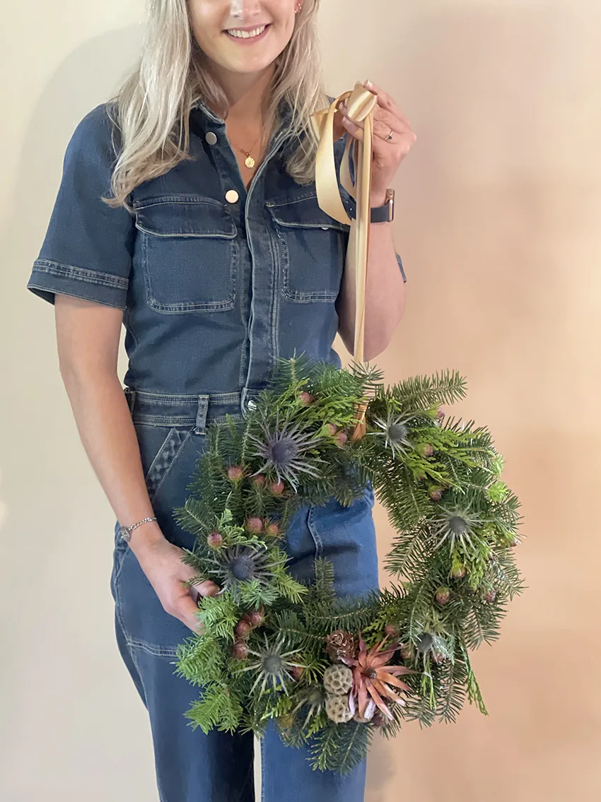 Christmas wreath workshop at our flower farm 2025 - Image 14