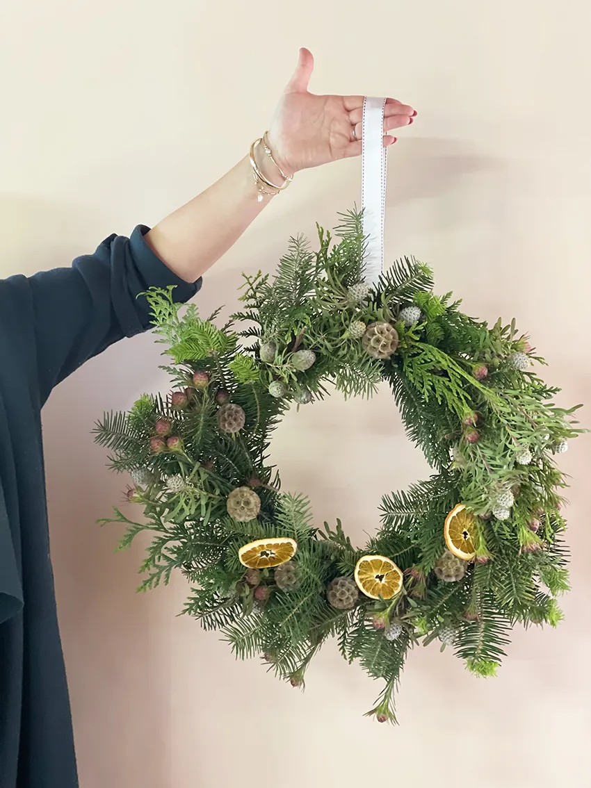 Christmas wreath workshop at our flower farm 2025 - Image 15
