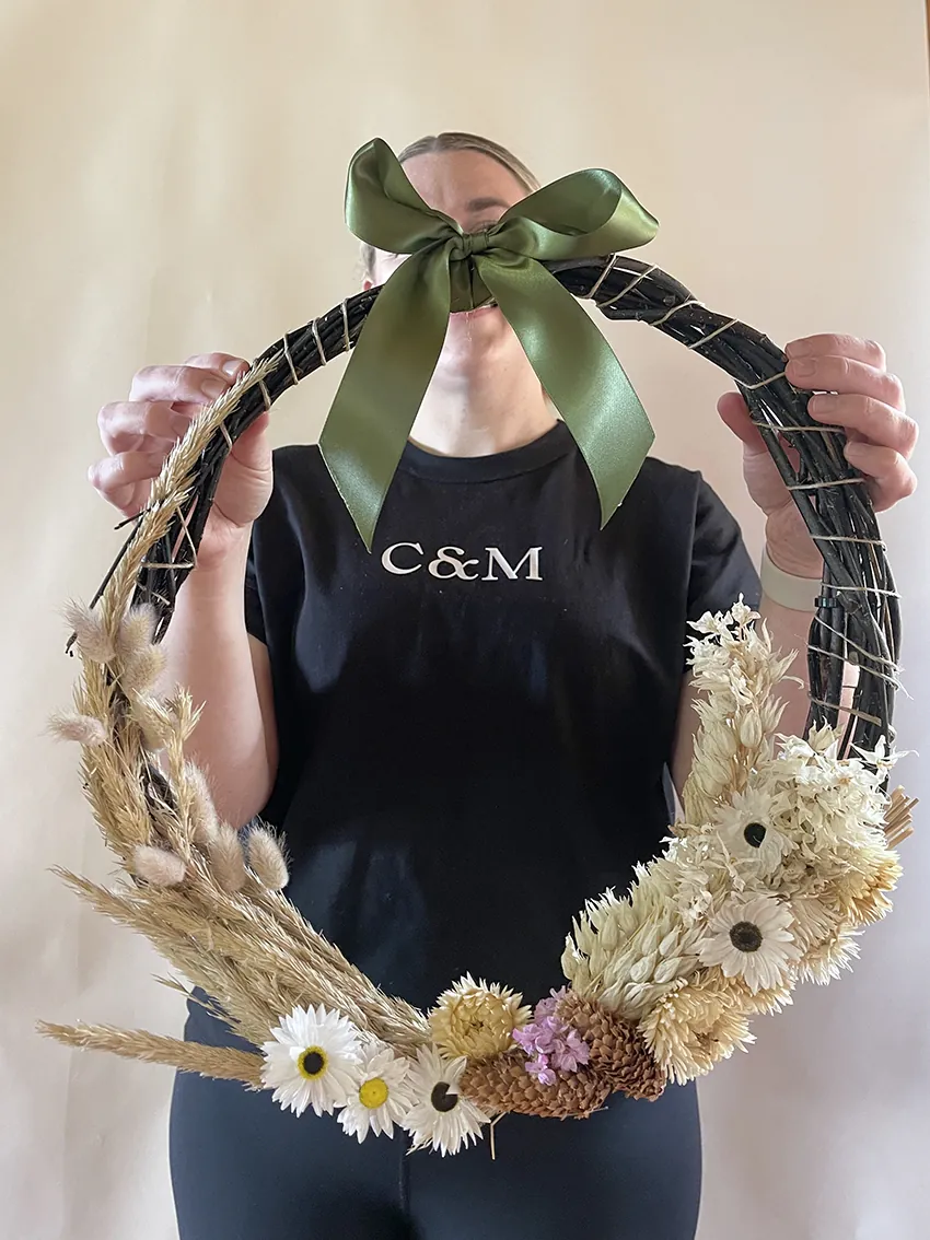 Christmas wreath workshop at our flower farm 2025 - Image 11