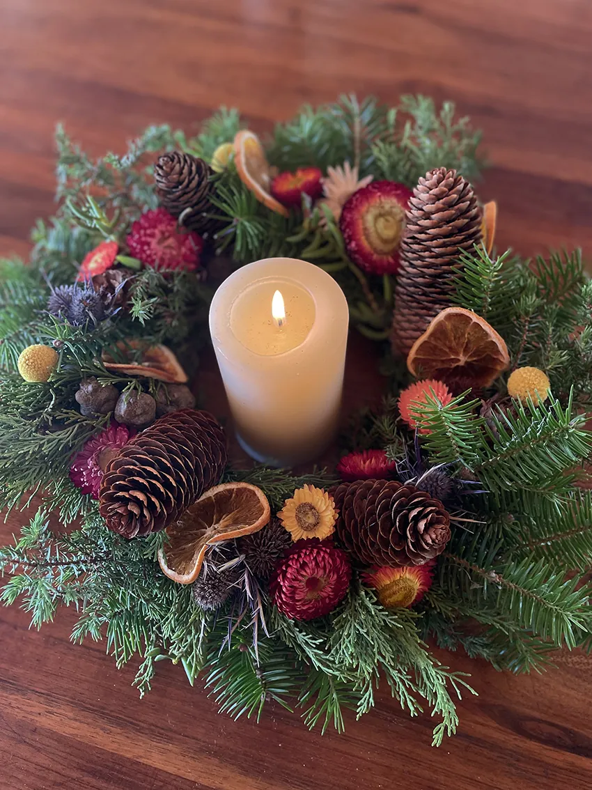 Christmas wreath workshop at our flower farm 2025 - Image 18