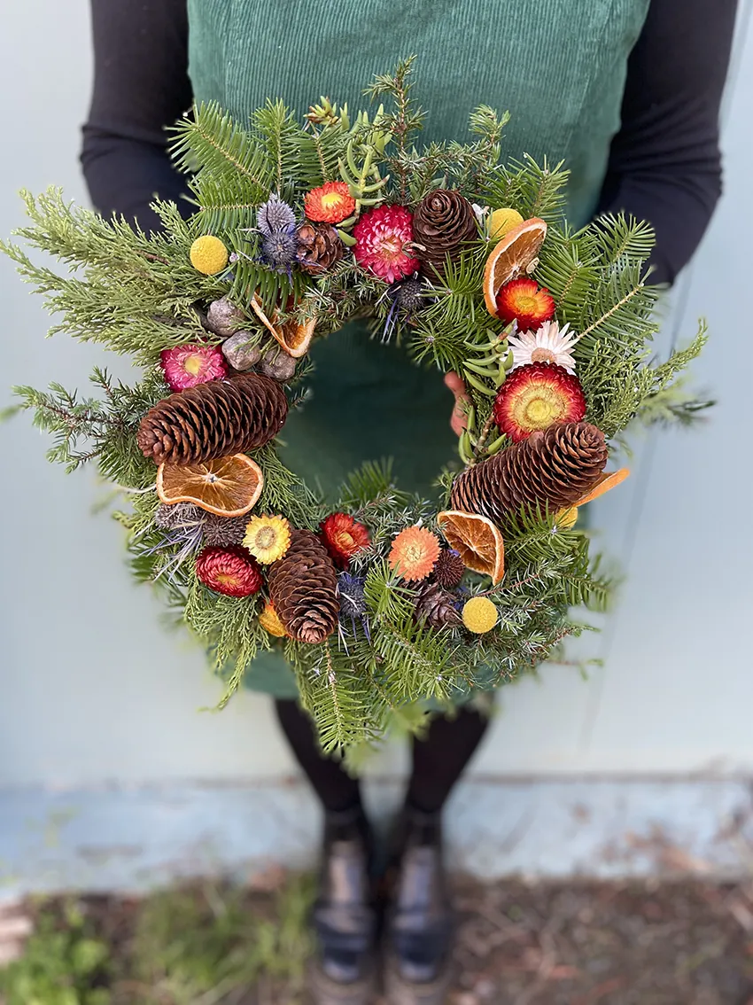Christmas wreath workshop at our flower farm 2025 - Image 7