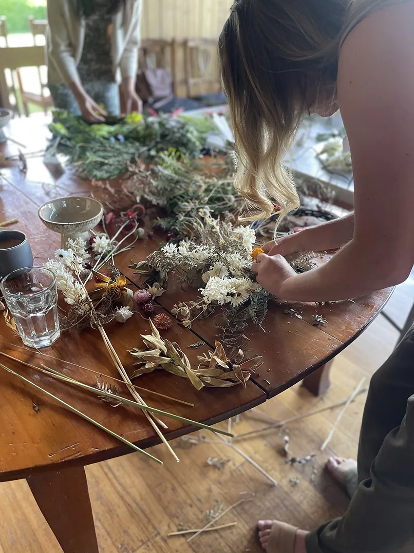 Christmas wreath workshop at our flower farm 2025 - Image 17