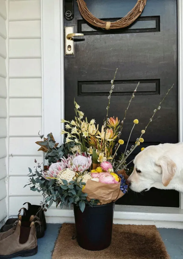 Bucket of Autumn flowers - Image 2