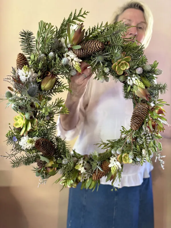 Christmas wreath/centrepiece workshop at Peppermint Bay 2025 - Image 6
