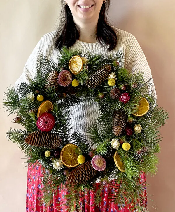 Christmas wreath/centrepiece workshop at Peppermint Bay 2025 - Image 4