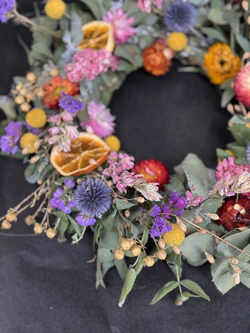 Dried flower make-it-yourself wreath kits - Image 2