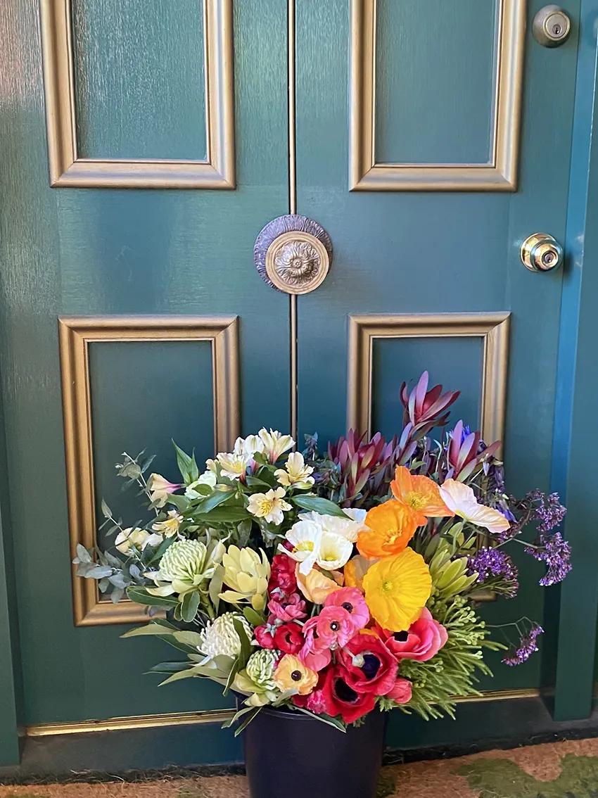 Bucket of Summery flowers - Image 3