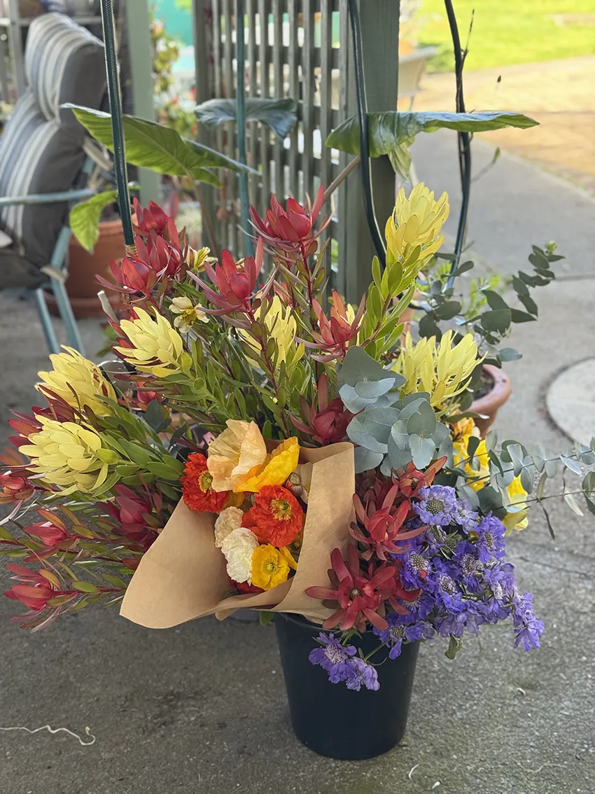 Bucket of Spring flowers - Image 9