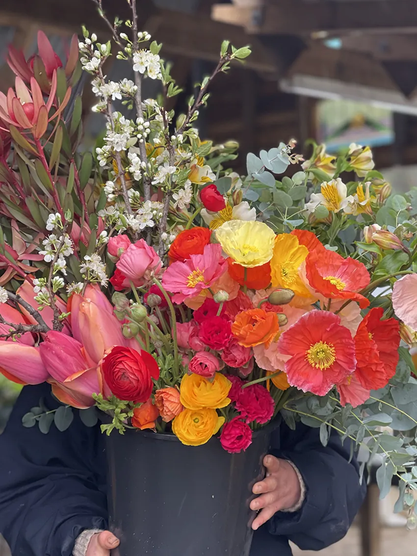 Bucket of Spring flowers - Image 8